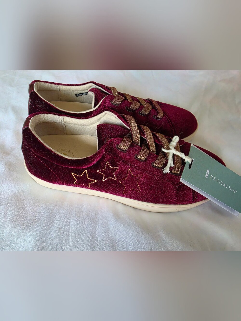 Revitalign x Shawn Killinger Sneakers - Velvet Malibu, Burgundy, Women's 10 Wide